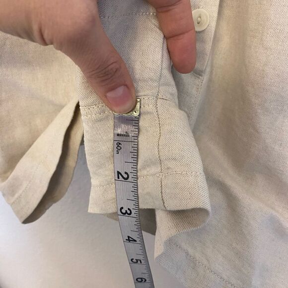 OUTERKNOWN S.E.A. SUIT coveralls boiler room JUMPSUIT NATURAL tan linen blend XS - Picture 7 of 14